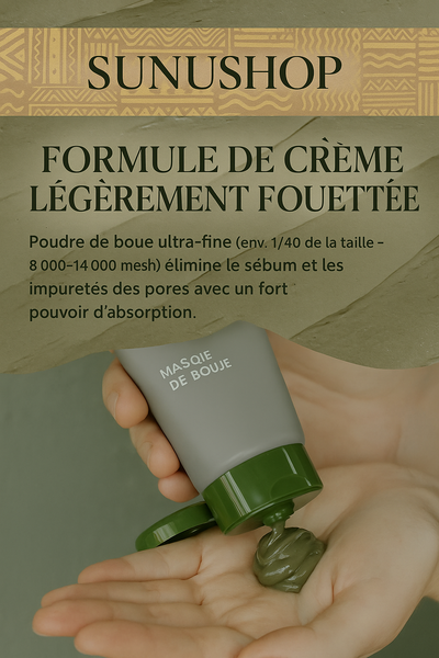 Masque facial à l'argile