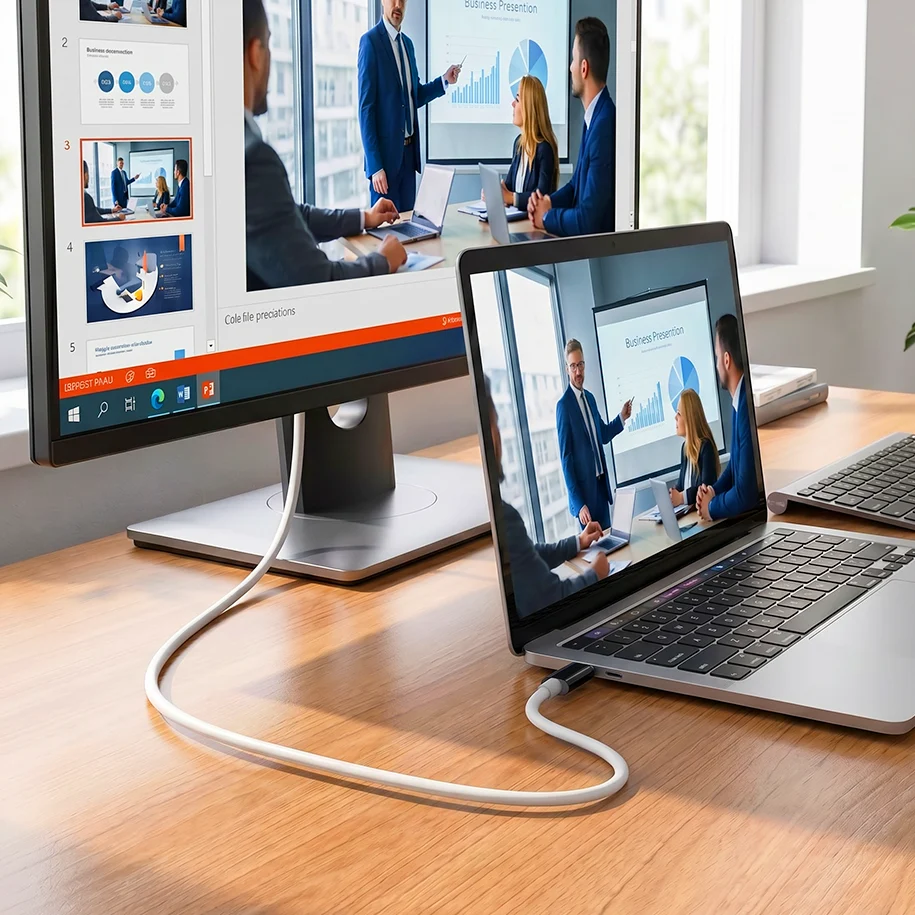 Câble USB-C vers HDMI 2 m : jeux, films et présentations sur grand écran