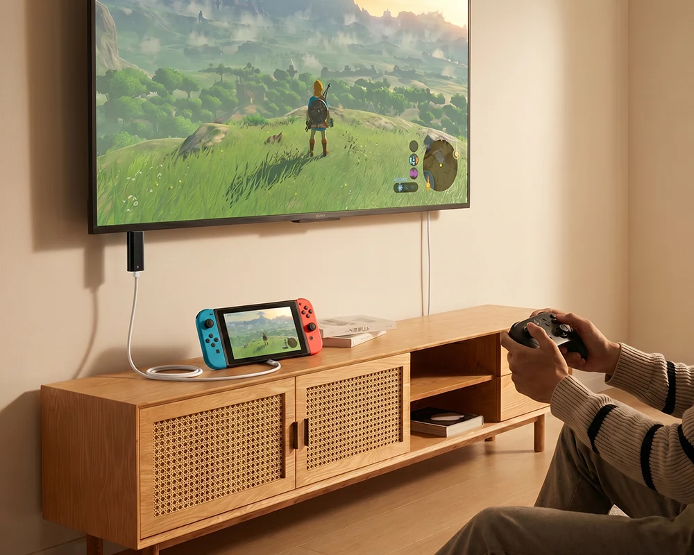 Câble USB-C vers HDMI 2 m : jeux, films et présentations sur grand écran