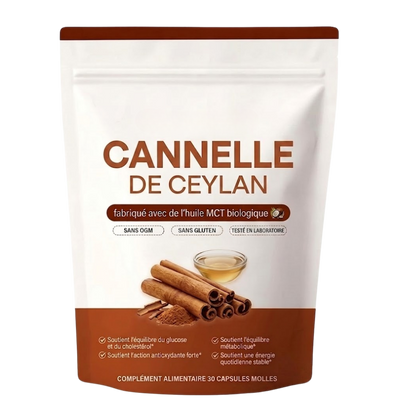 60-Capsules de Cannelle de Ceylan | Aide à stabiliser la glycémie