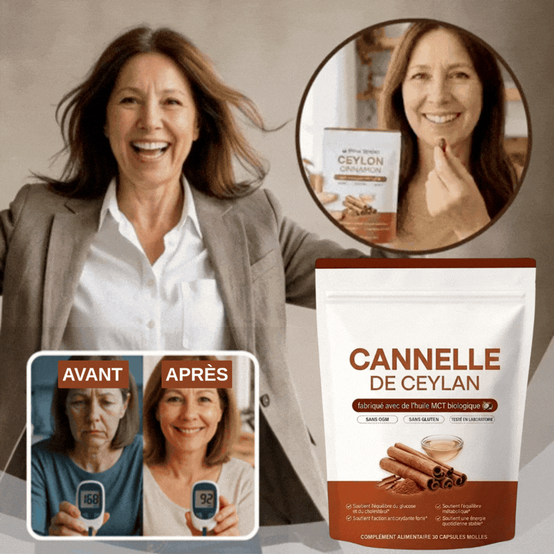 60-Capsules de Cannelle de Ceylan | Aide à stabiliser la glycémie