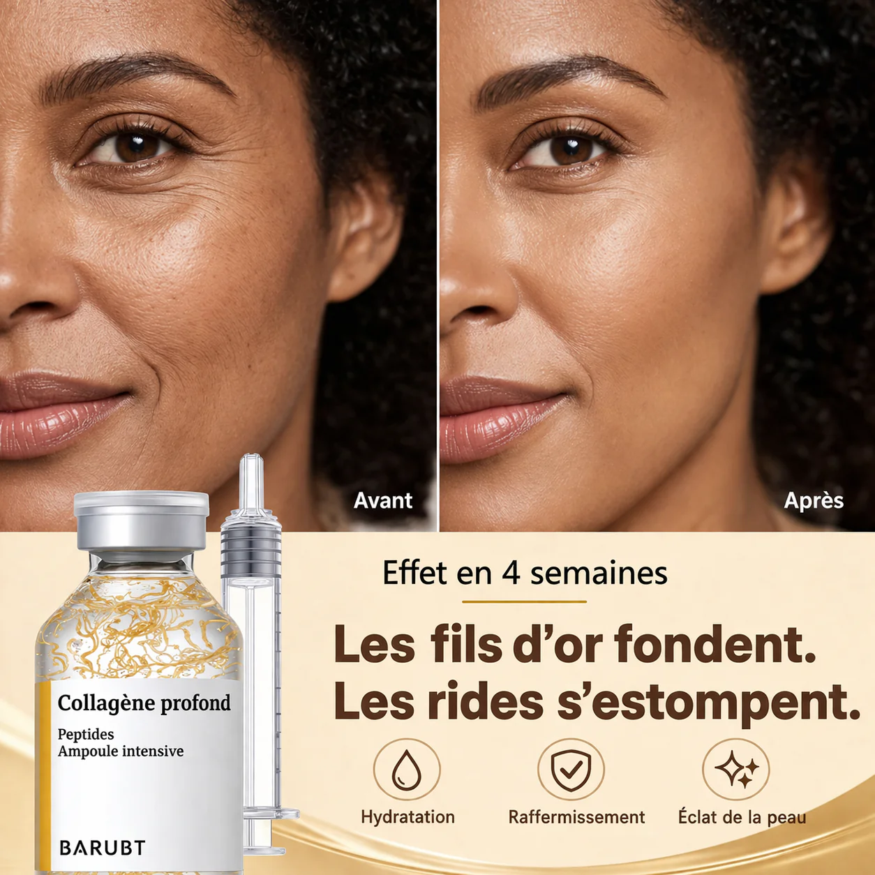 Ampoule liftante au collagène  aux peptides