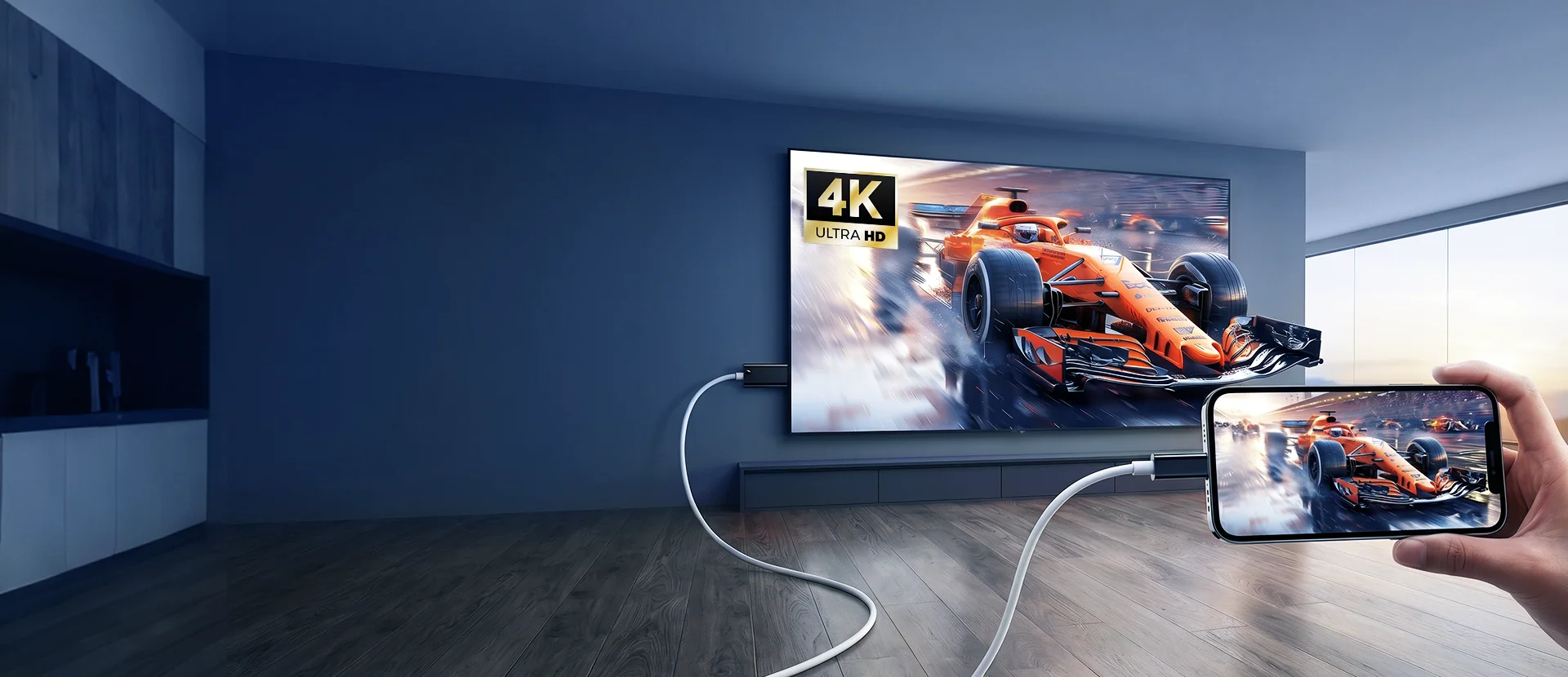 Câble USB-C vers HDMI 2 m : jeux, films et présentations sur grand écran